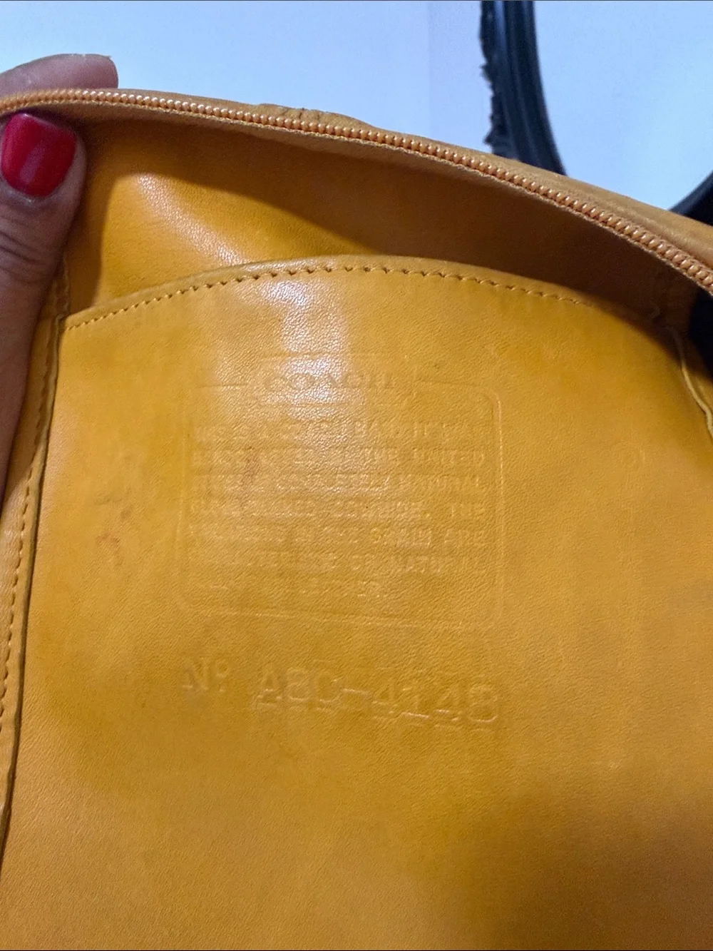 Coach Vintage 4148 Mustard Leather Top-Handle Shoulder Bag